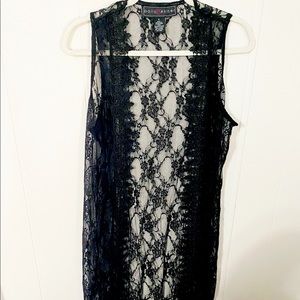 Polly Ester Lace Duster